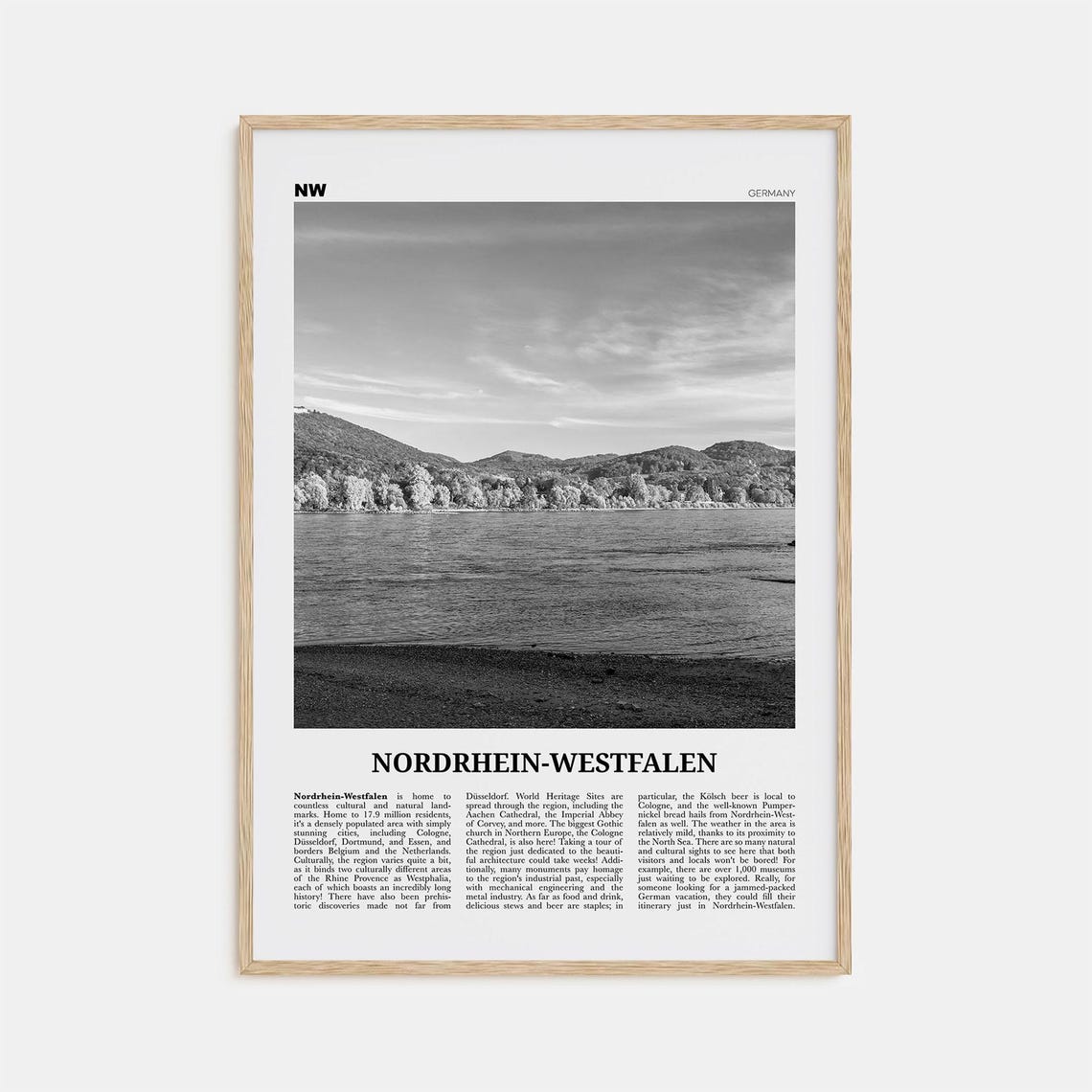 Nordrhein Westfalen Print Black And White Nordrhein Westfalen Wall Art Nordrhein Westfalen Poster Nordrhein Westfalen Photo Germany