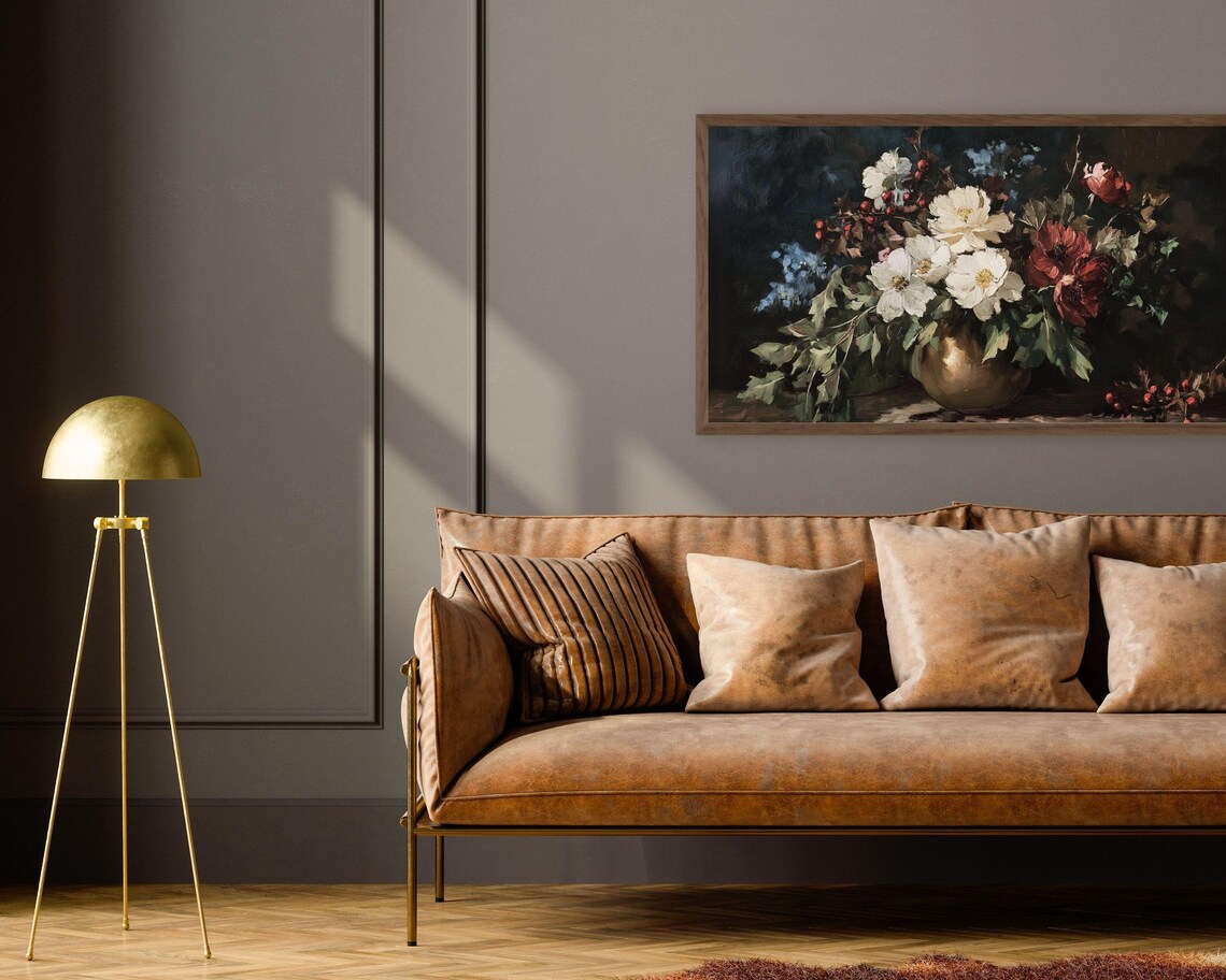 Moody Fall Botanicals Vintage Style Art Print - Image 3