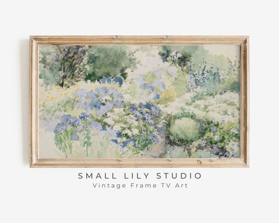 Spring Wildflowers Vintage Watercolor Art Print