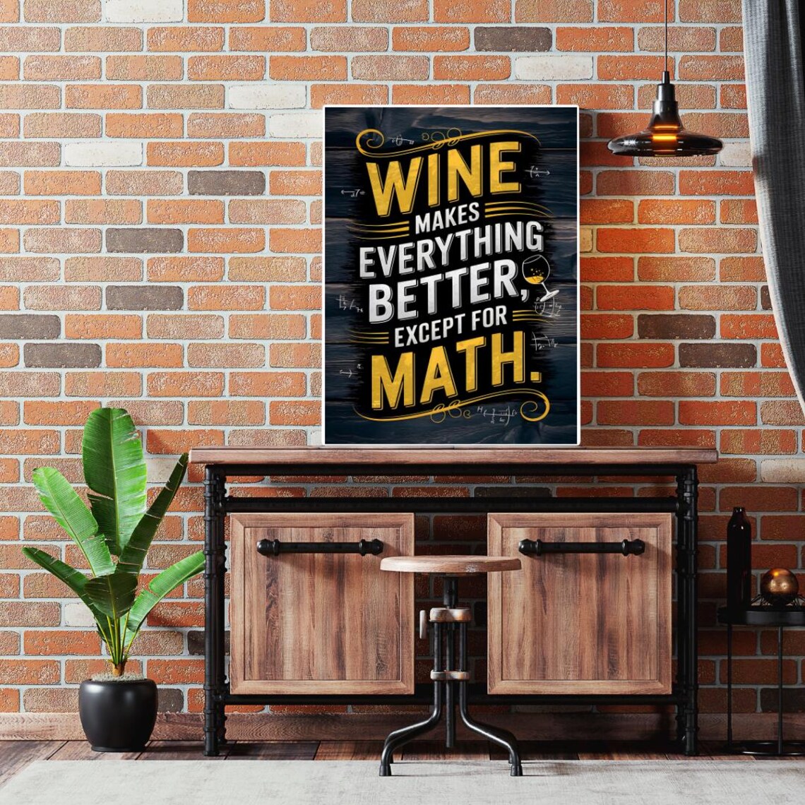 Wine Poster, Funny Kitchen Wall Art Print - Image 5