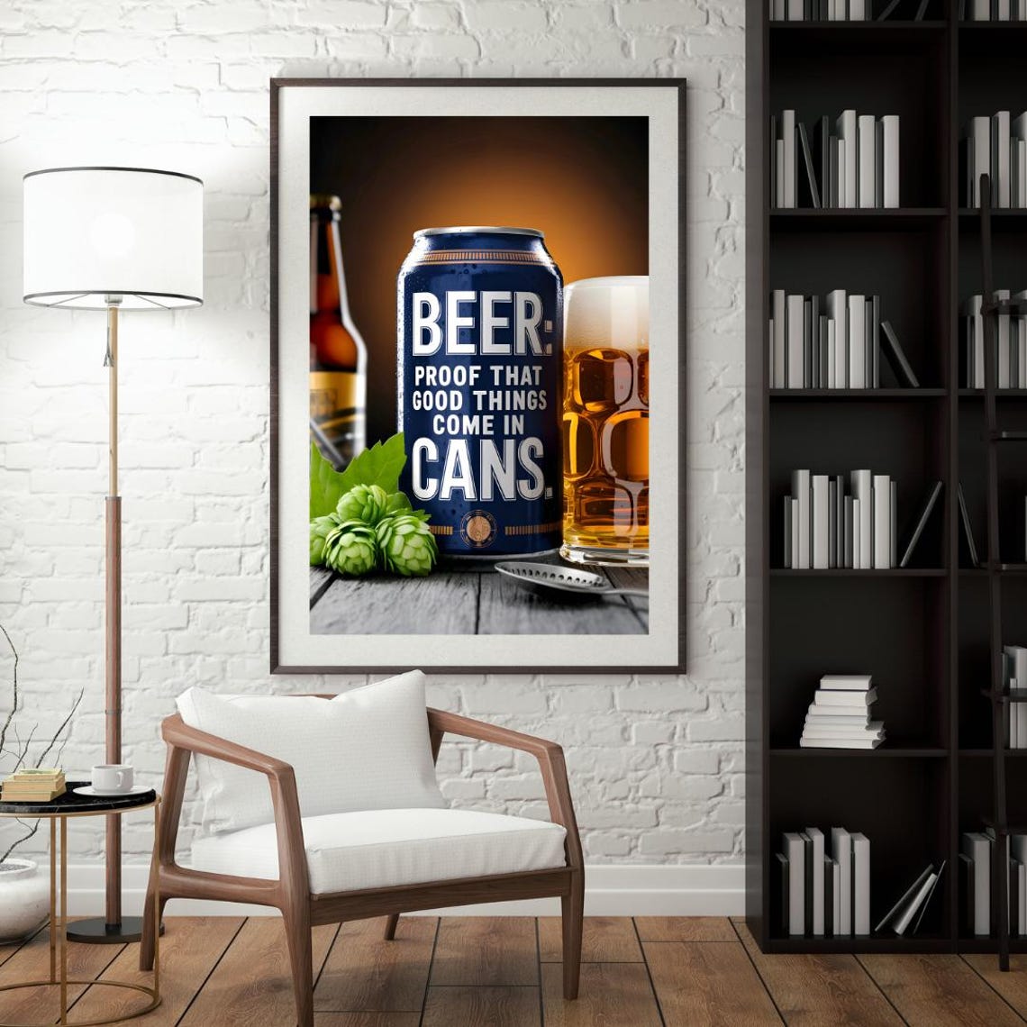 Beer Decor, Beer Humor Art Print - Image 4
