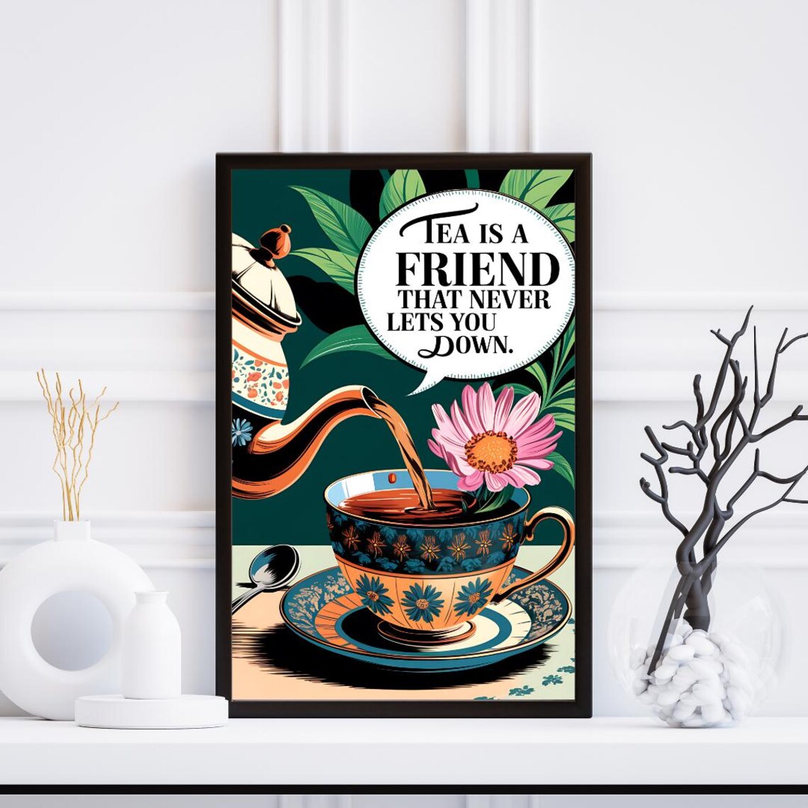 Tea Wall Art, Tea Humour Dining Room Decor - Image 3