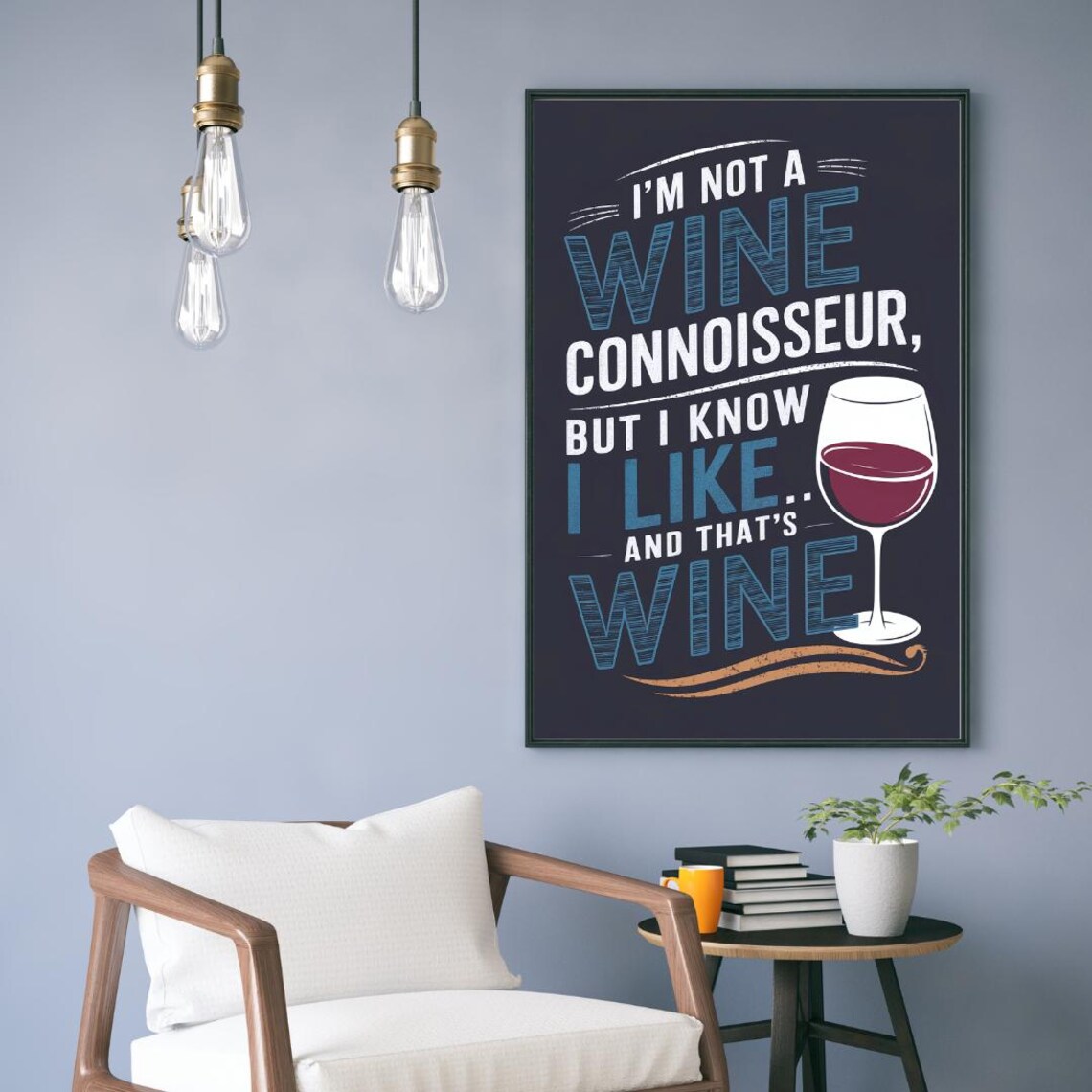 Wine Poster, Funny Wine Quote Kitchen Wall Art - Image 6