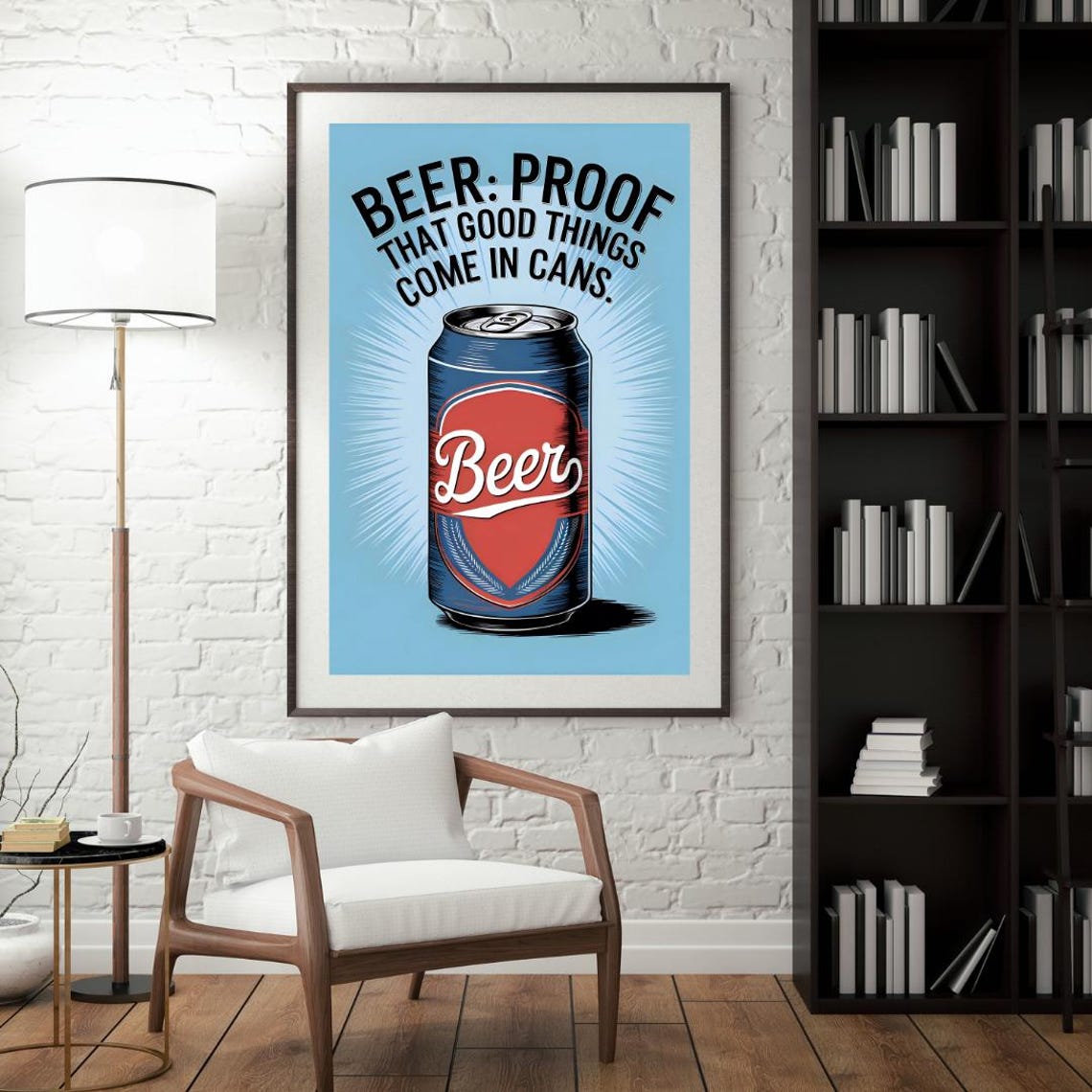 Beer Humor Poster, Beer Lovers Gift - Image 2