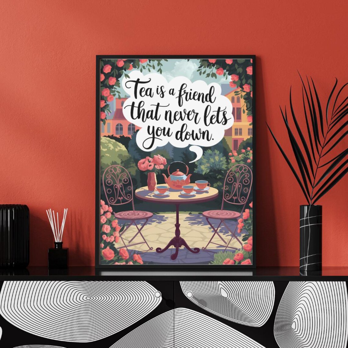 Tea Humour Tea Decor Art Print, Tea Lover Gift - Image 3