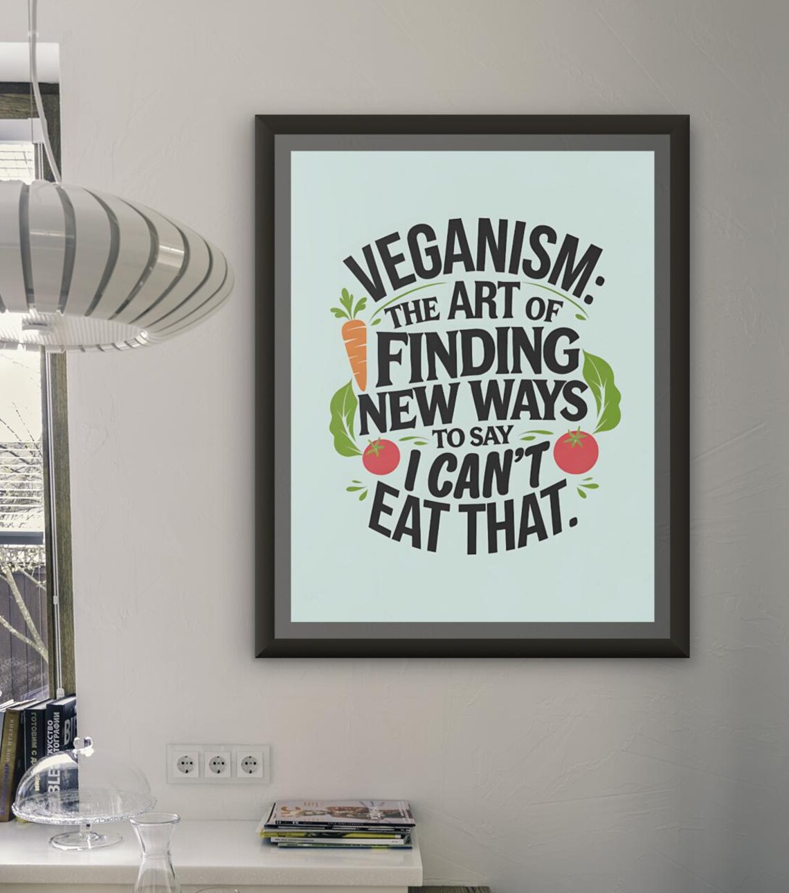 Funny Kitchen Humor, Vegan Jokes Art Print - Image 2