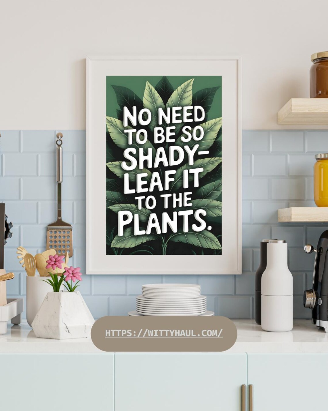 Funny Kitchen Wall Art Humor, Vegan Jokes Art Print - Image 6
