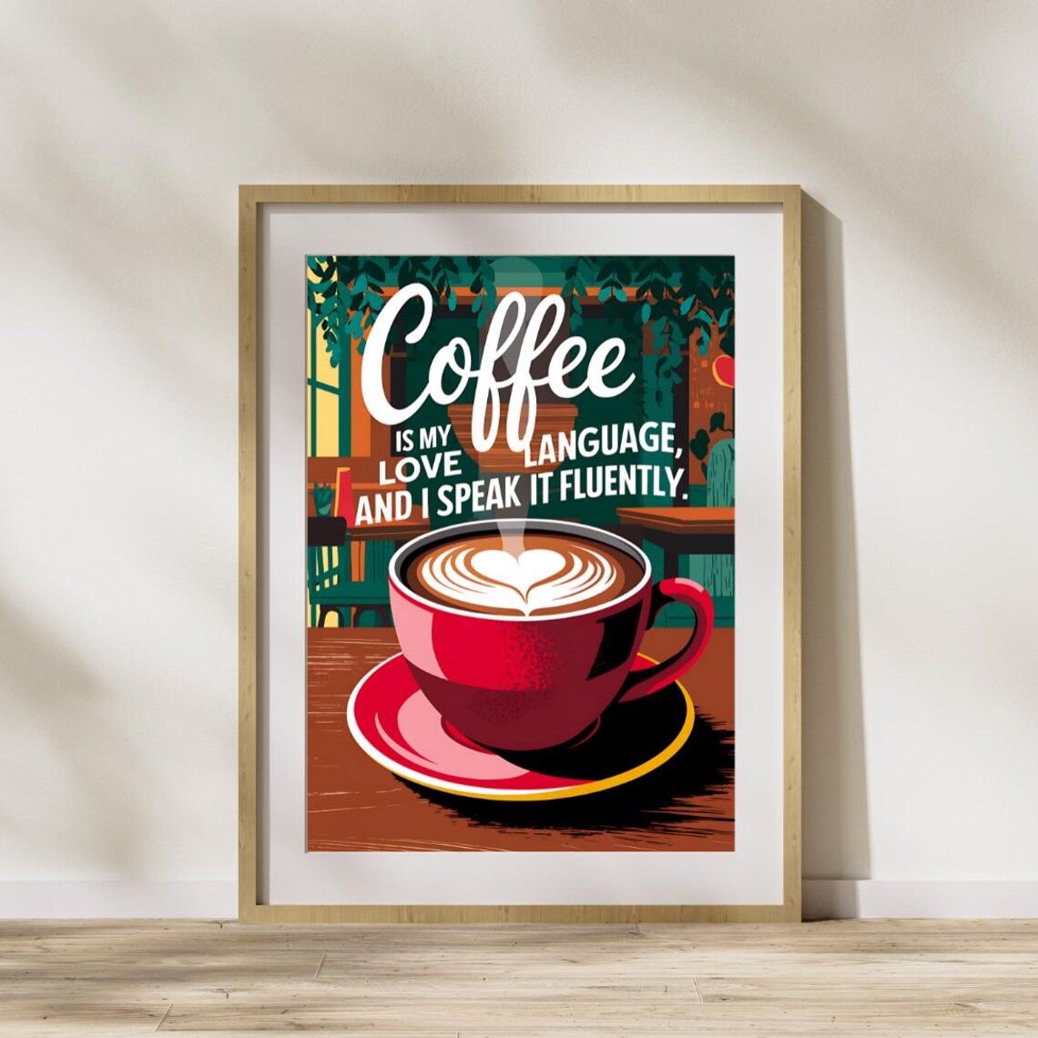 Coffee Wall Art, Trendy Bar Decor Print - Image 4