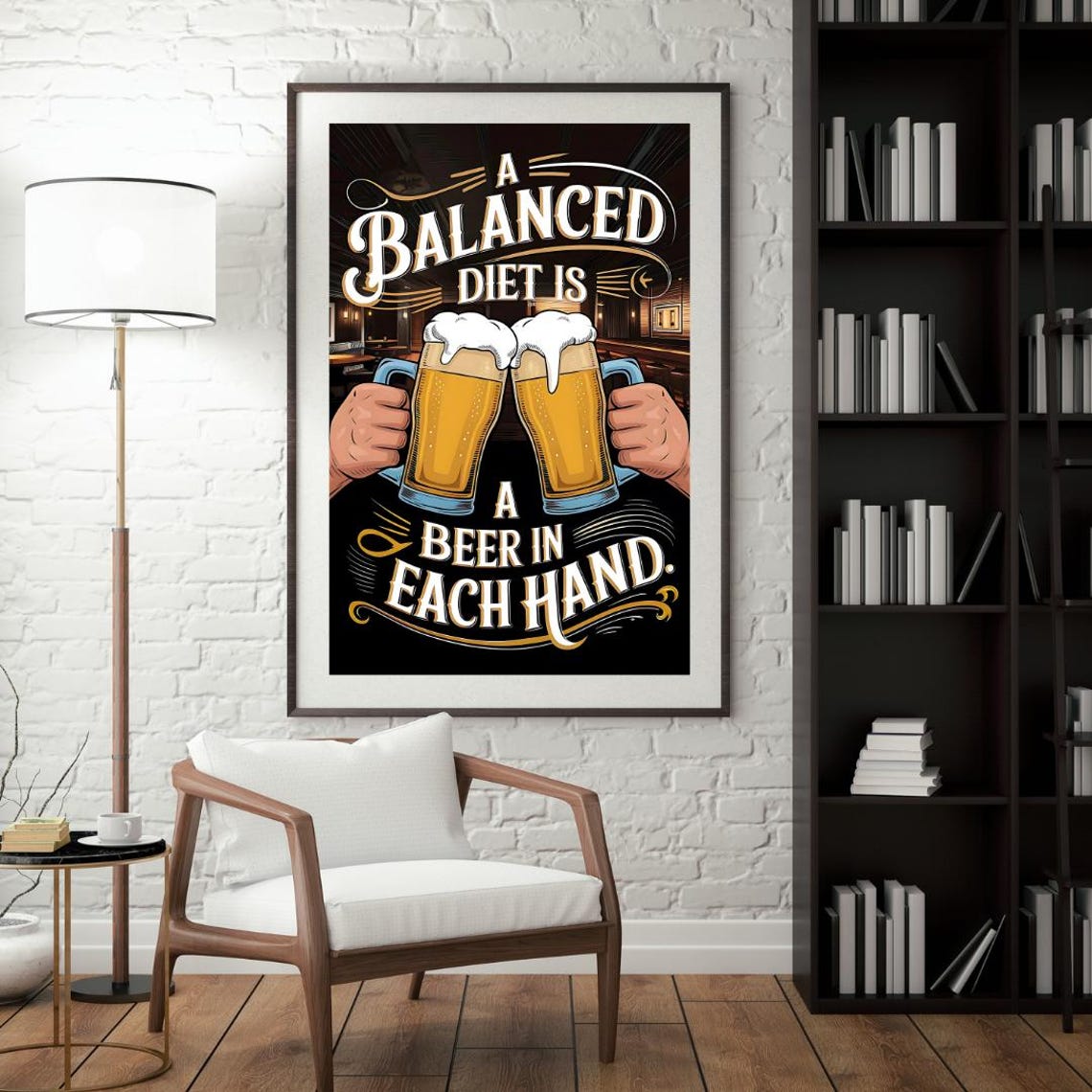 Beer Wall Art, Funny Beer Puns Poster - Image 6