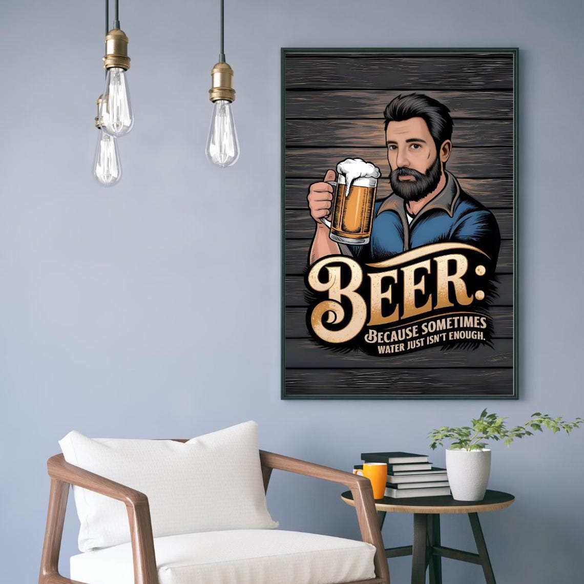 Beer Wall Art, Funny Beer Jokes Poster - Image 2