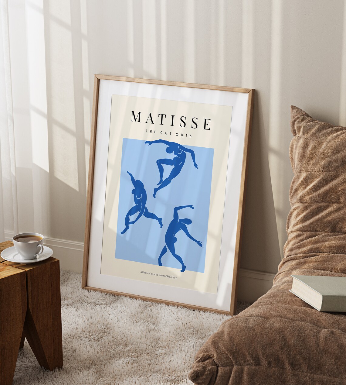 Henri Matisse The Cut Outs Blue Dancers Leap Abstract Art Poster