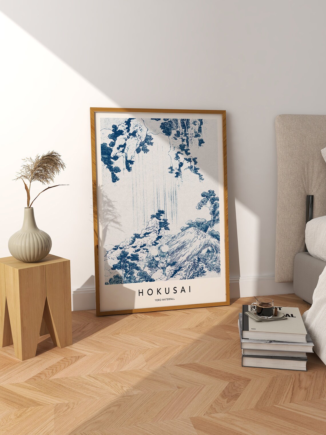 Hokusai Waterfall Vintage Japanese Art Print - Image 2