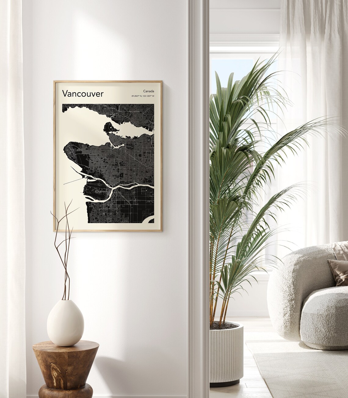 Vancouver Map Poster, Modern City Map Art Print - Image 2