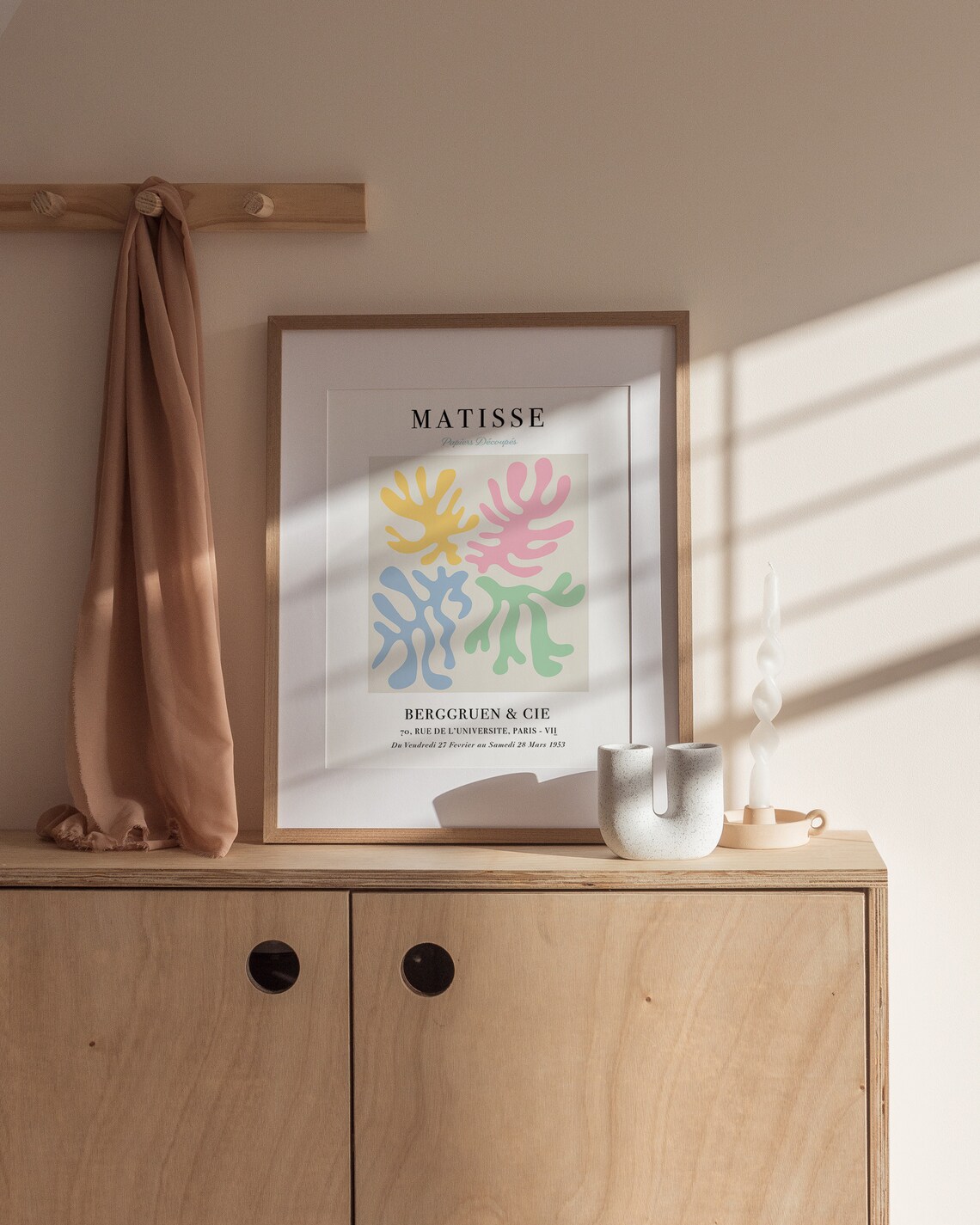 Matisse Papiers Découpés 1953 Coral Cutout Organic Shapes Poster - Image 2