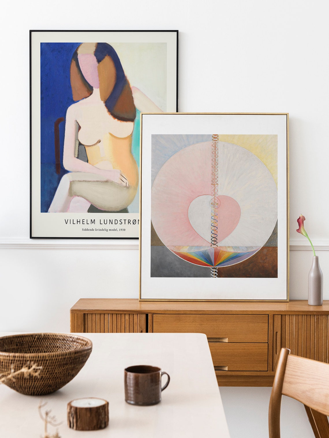 Vilhelm Lundstrom Seated Female Model 1950 Modernist Portrait Poster - Image 2