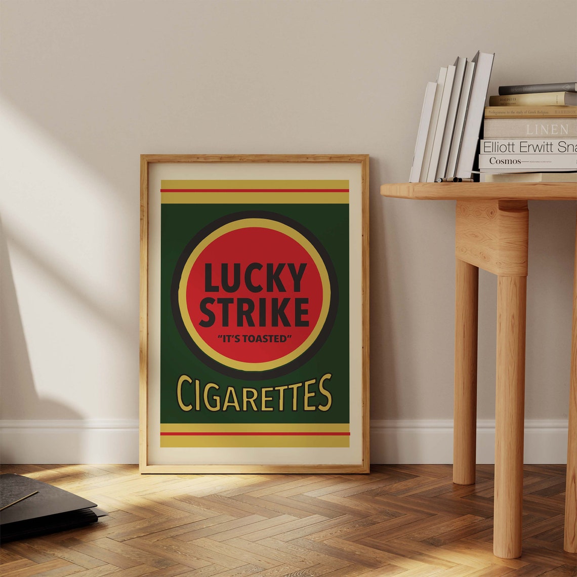 Lucky Strike Its Toasted Vintage Cigarette Advertisement Poster - Image 3