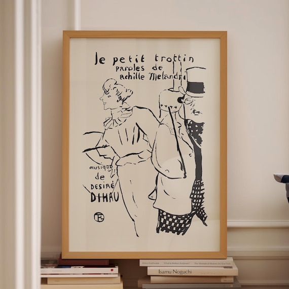 Toulouse Lautrec Le Petit Trottin French Vintage Theater Poster