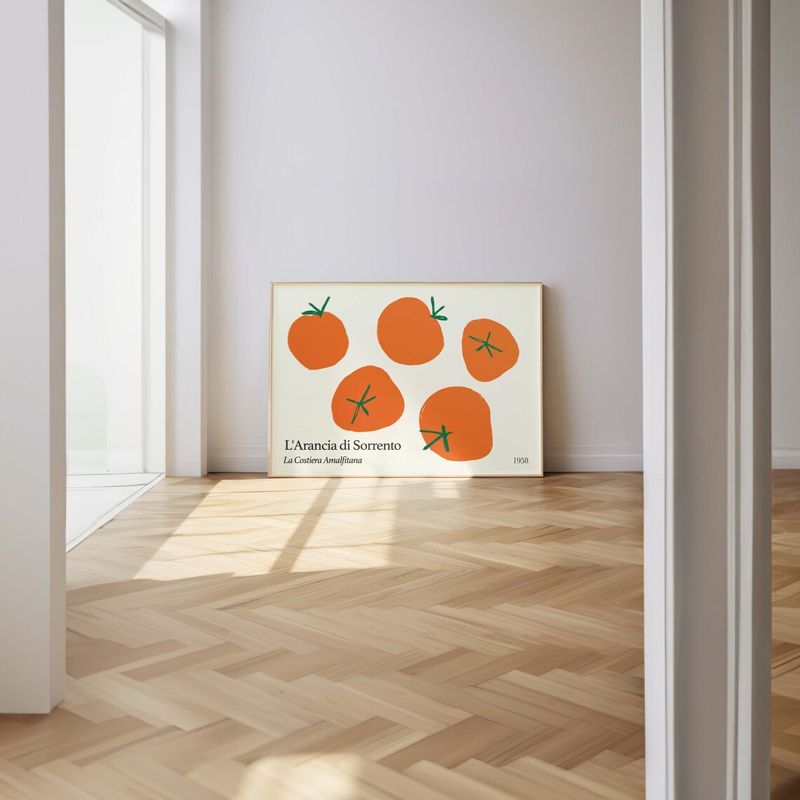L'Arancia di Sorrento 1958 Orange Fruit Kitchen Print Italian Art - Image 2