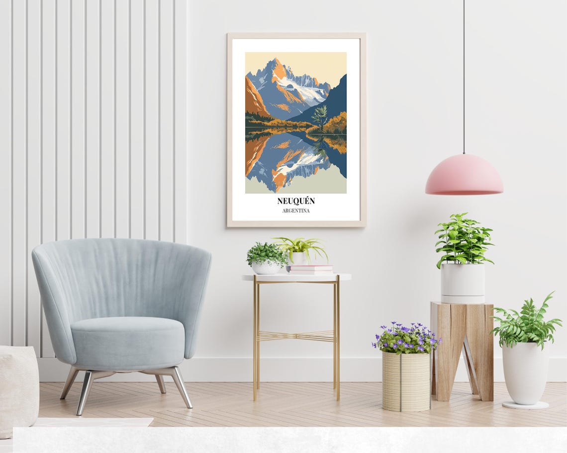 Lann National Park Travel Print Wall Art Neuqun Argentina City Print Lann National Park Travel Gift Lann National Park Poster - Image 2