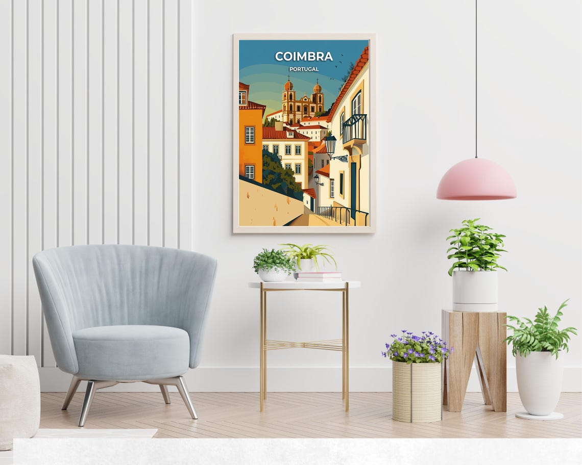 University Of Coimbra Travel Print Wall Art Coimbra Portugal City Print University Of Coimbra Travel Gift University Of Coimbra Poster - Image 2