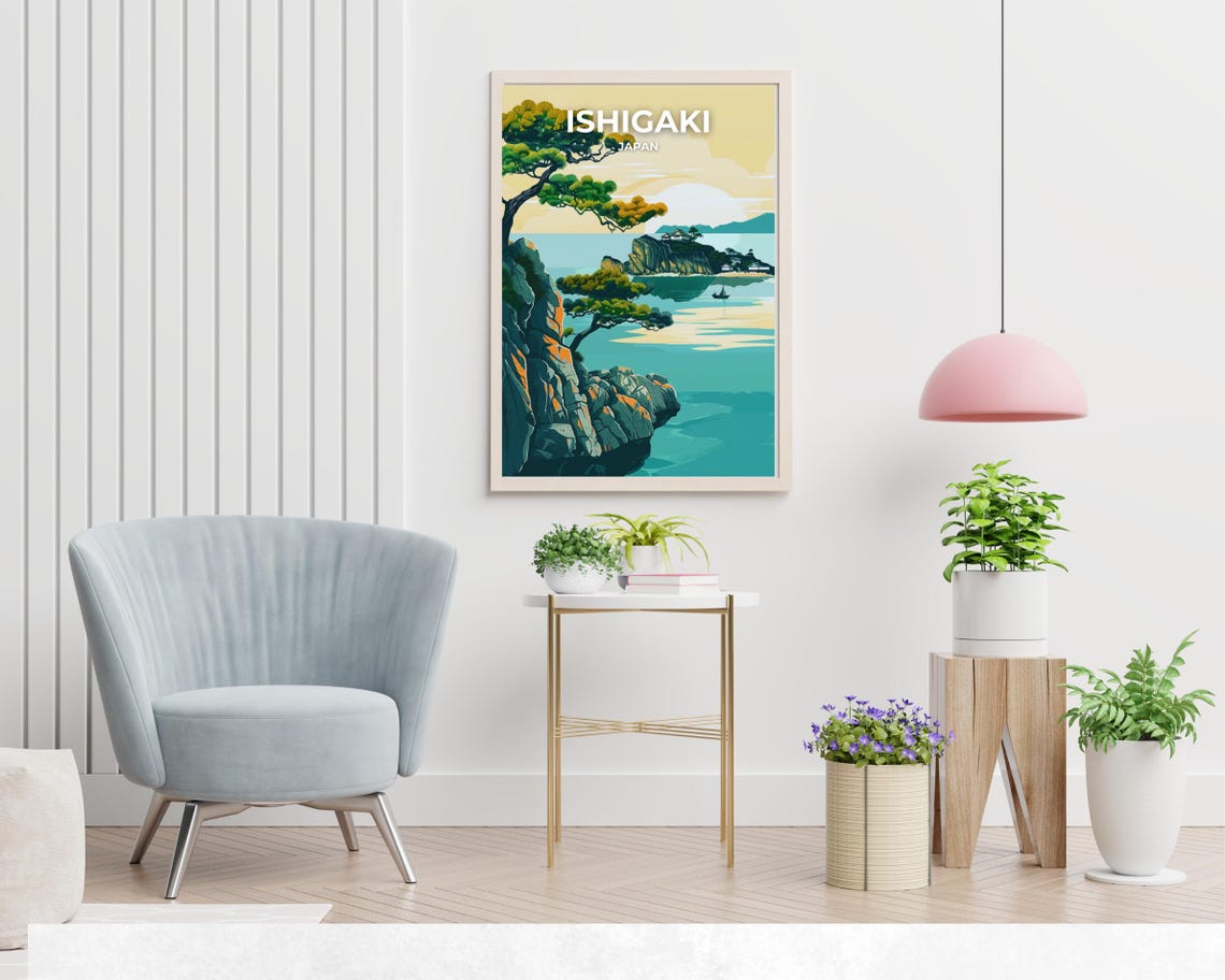 Kabira Bay Travel Print Wall Art Ishigaki Japan City Print Kabira Bay Travel Gift Kabira Bay Poster Travel Gift - Image 2