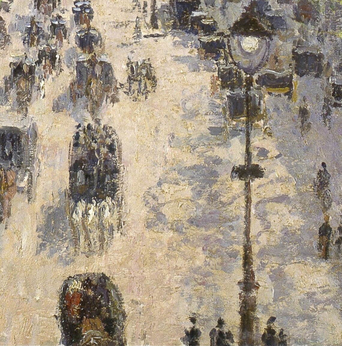Boulevard Montmartre Spring by Pissarro Art Print - Image 2