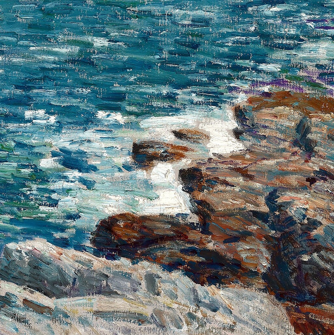 Childe Hassam The South Ledges Appledore Coastal Rocks Scene Poster - Image 2