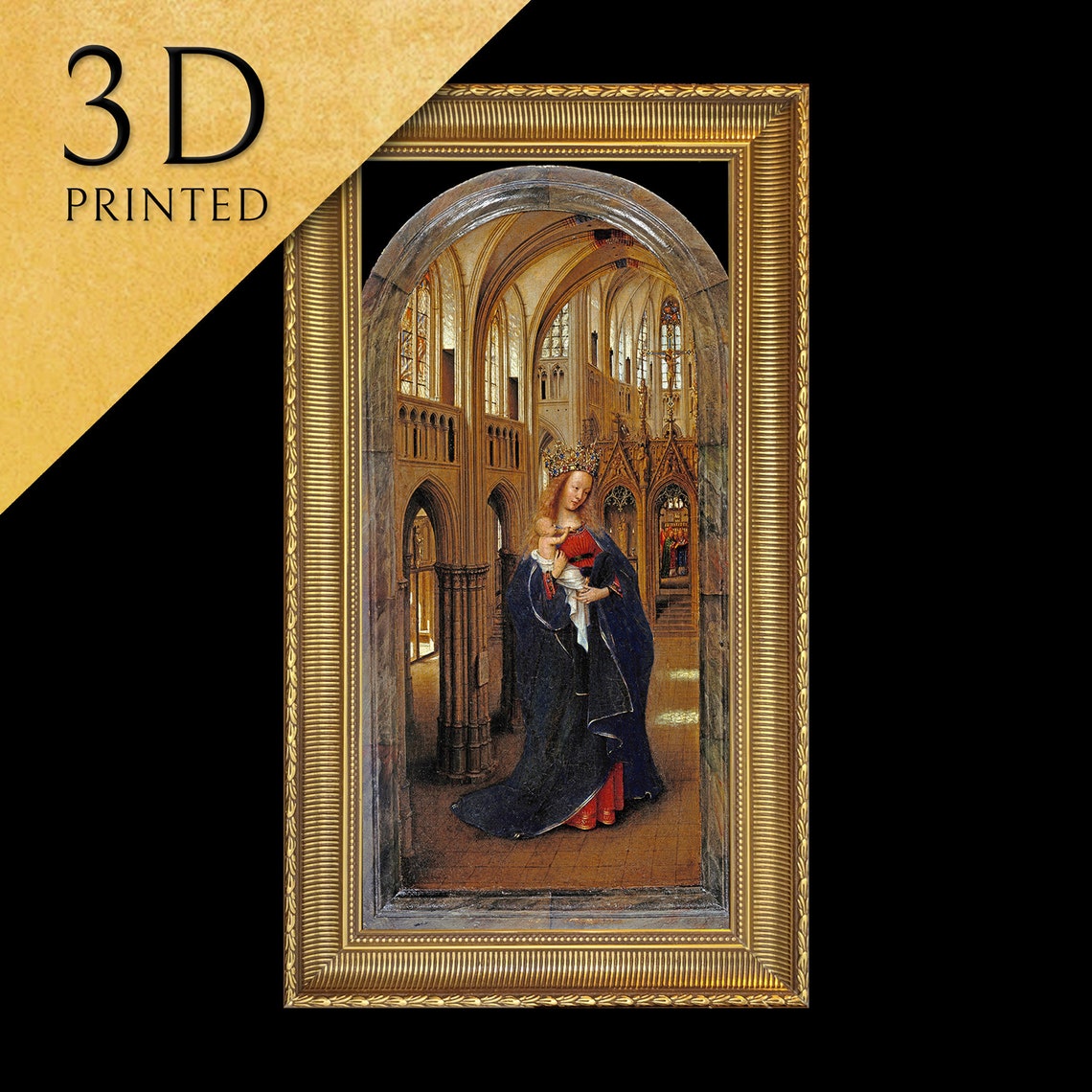 Jan Van Eyck Madonna in the Church Gothic Masterpiece Poster