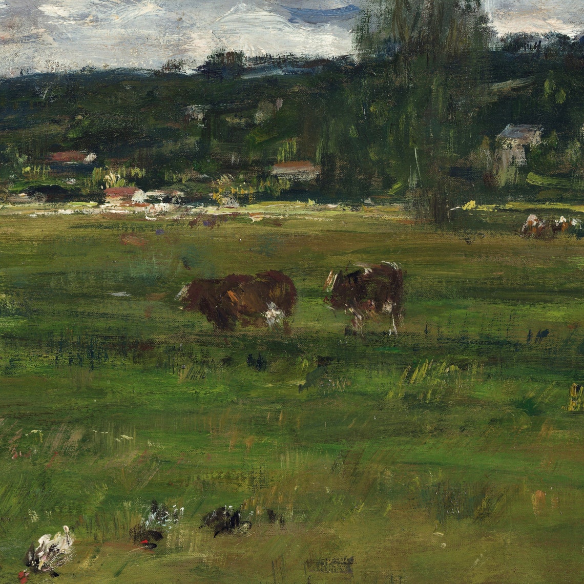 Eugene Boudin Fervaques Pasture Cows Wide Normandy Sky Poster - Image 3