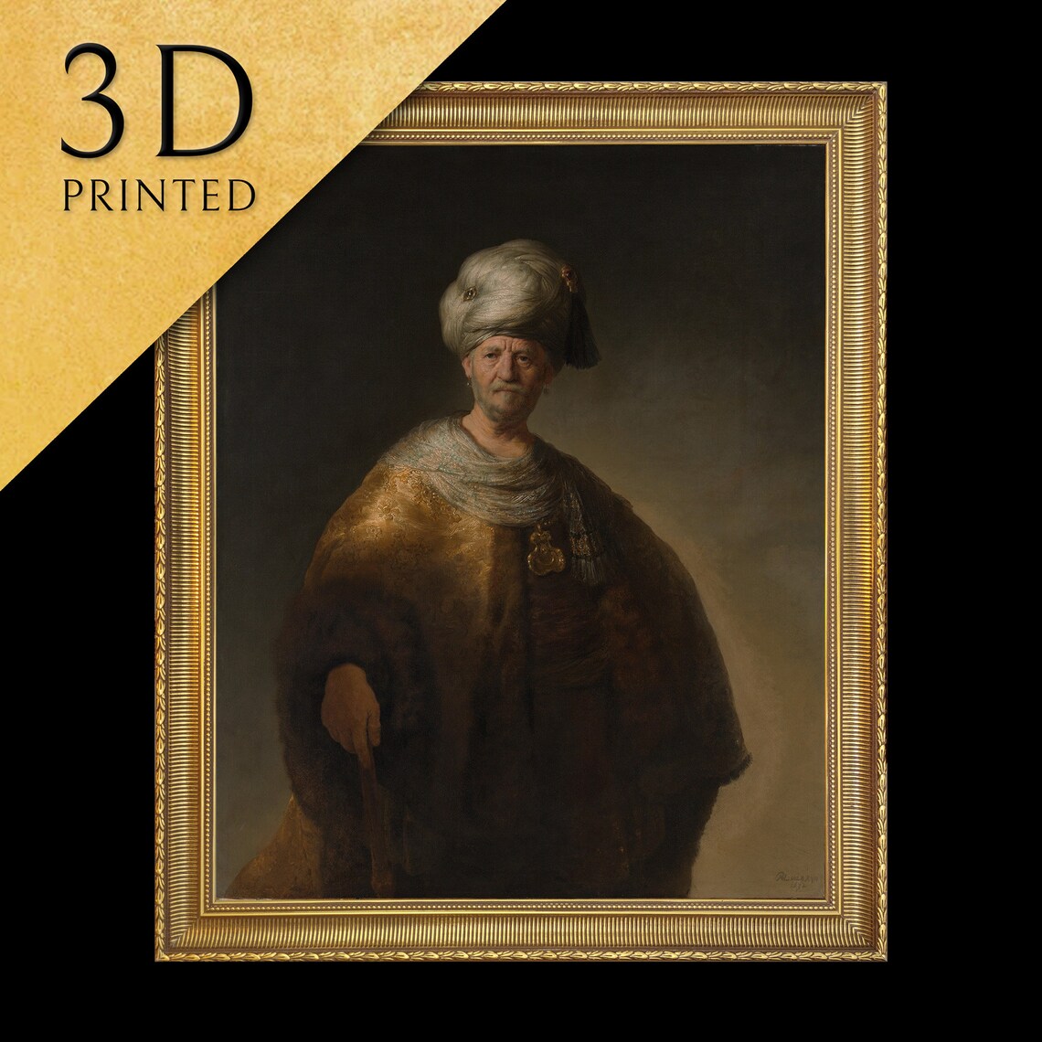 Rembrandt Man in Oriental Costume Art Print