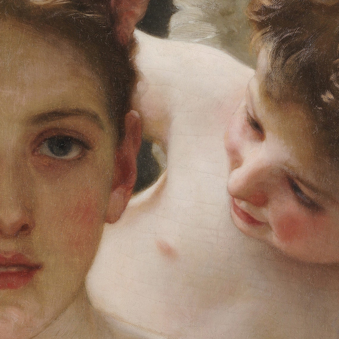 William Adolphe Bouguereau Classic Whisperings of Love Poster - Image 3