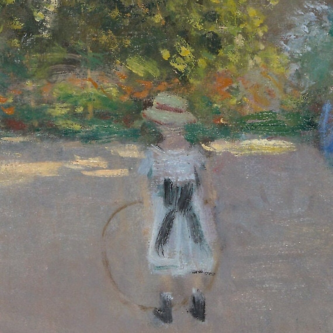 The Artists House at Argenteuil by Claude Monet Garden Path Scene Poster - Image 3