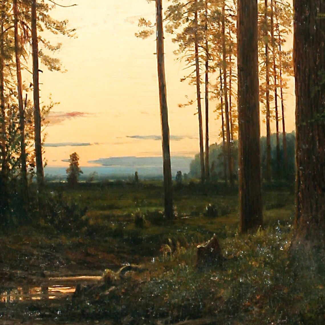 Twilight by Ivan Shishkin, Oil Painting Style Print - Image 3