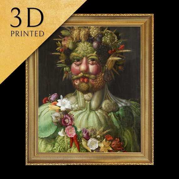 Rudolf Ii By Giuseppe Arcimboldo 3d Printed With Texture And Brush Strokes Looks Like Original Oil Painting