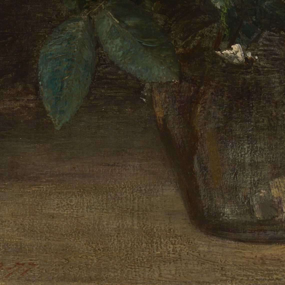 Henri Fantin Latour White Roses Glass Vase Still Life Poster - Image 2
