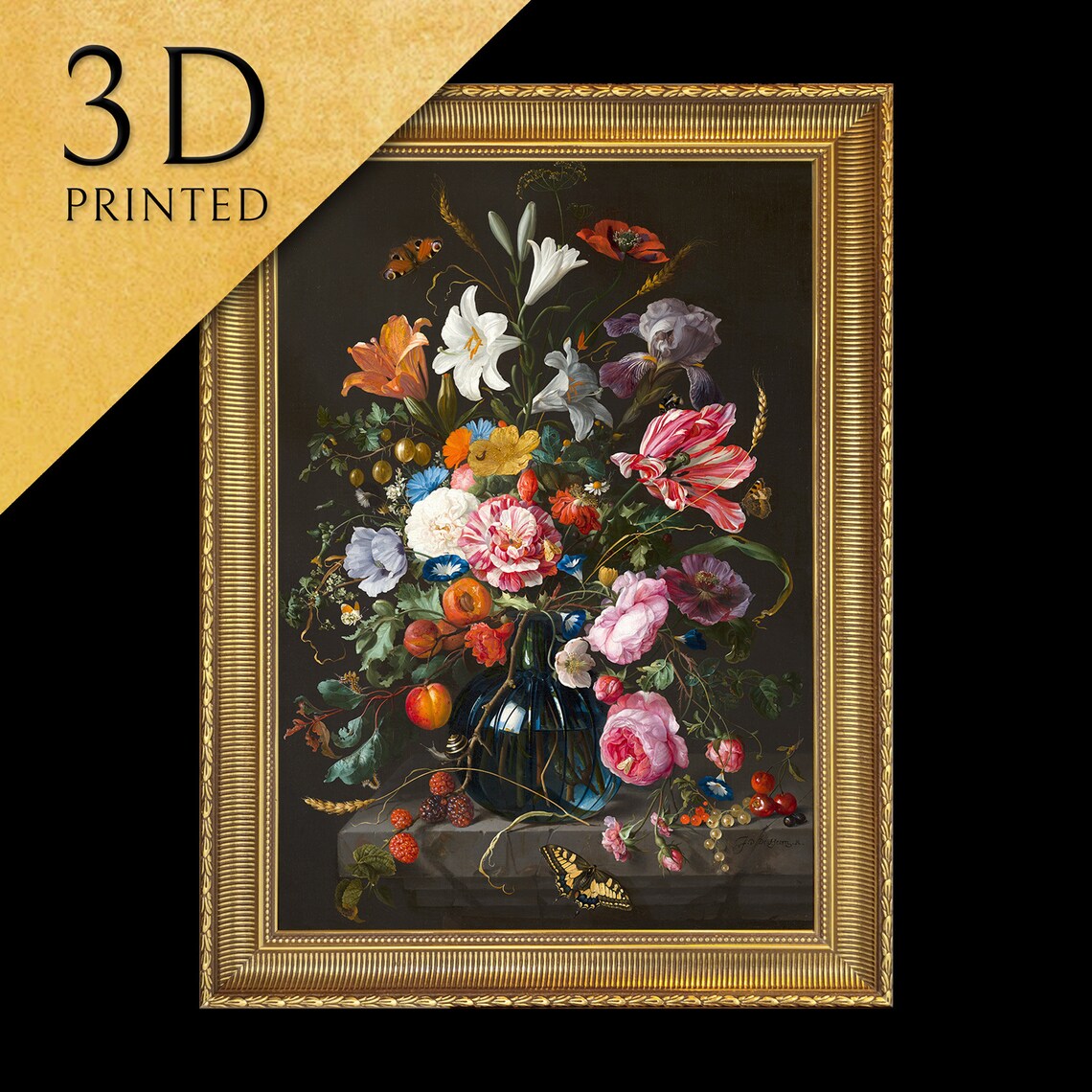 Vase Of Flowers By Jan Davidsz De Heem Art Print