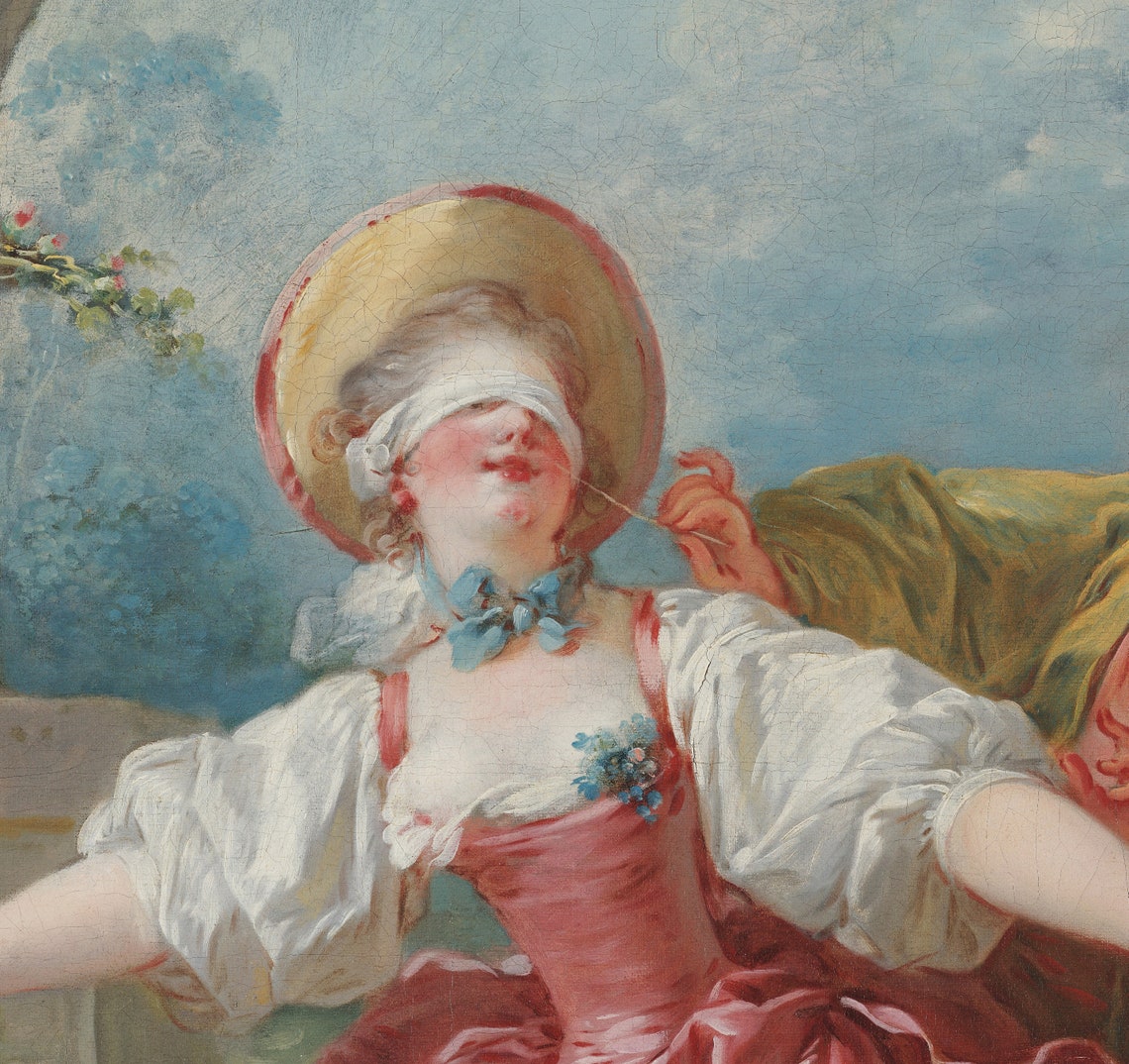 Fragonard Blind Mans Bluff Rococo Garden Game Painting Poster - Image 2