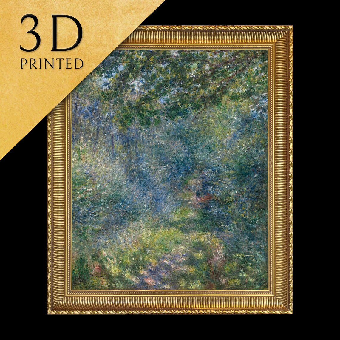 Path in the Forest by Pierre Auguste Renoir Dappled Woodland Trail Poster
