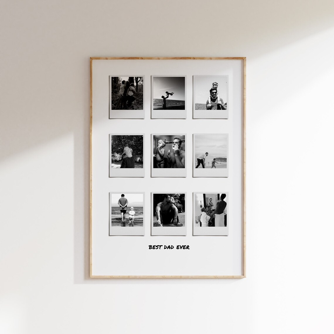 Best Dad Ever Polaroid Photo Collage Nine Pictures Dad Poster - Image 2