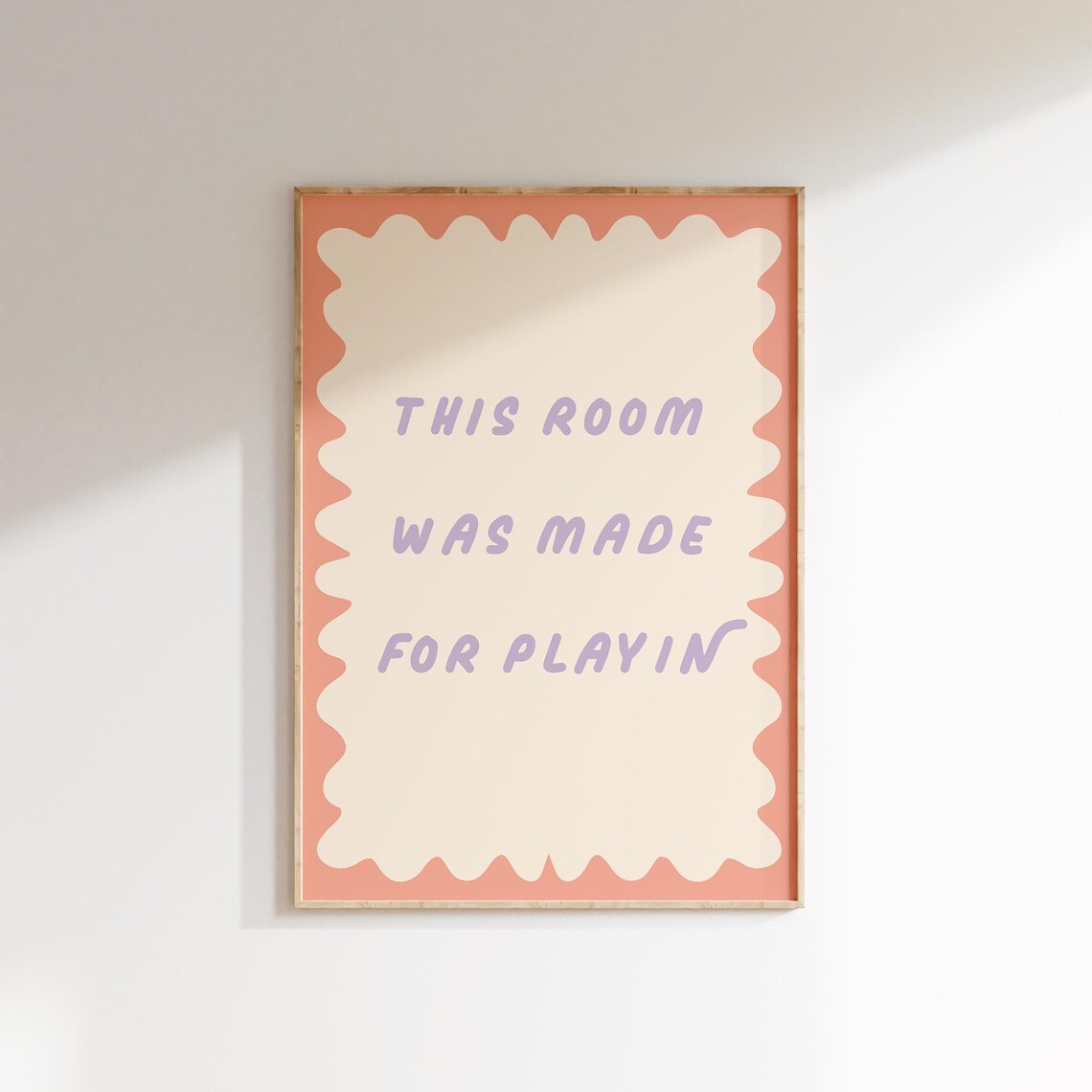 This Room Was Made For Playin Playroom Quote Nursery Art Print - Image 2