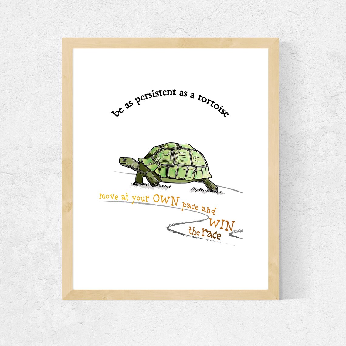Persistent Tortoise Wins The Race, Animal Series