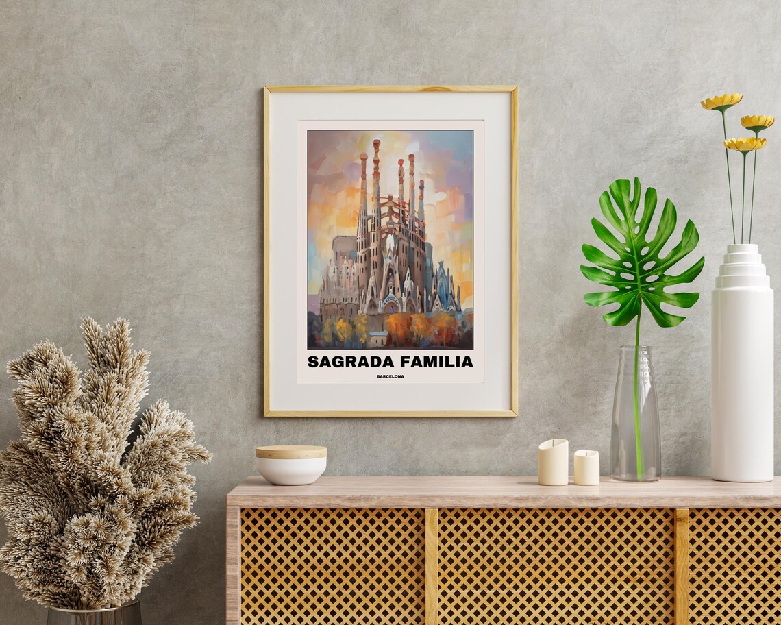 Sagrada Familia - Barcelona Architecture Print - Image 2