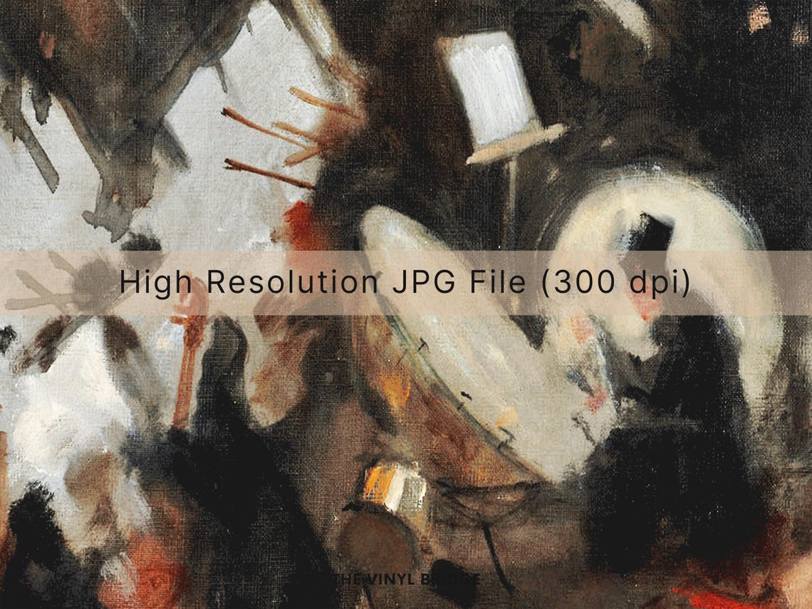 Abstract Impressionist Orchestra Concert Painting Music Art Poster - Image 3