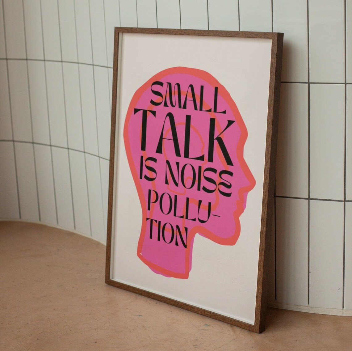 Small Talk Retro Humorous Wall Art Print - Image 2