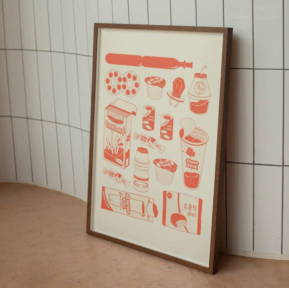 Childhood Snacks Retro Japanese Asian Art Print - Image 2