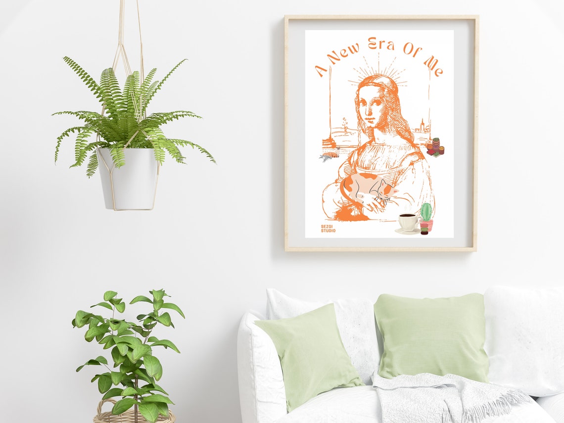 A New Me Wall Art Humorous Poster Inspirational Quotes Print Contemporary Era Of