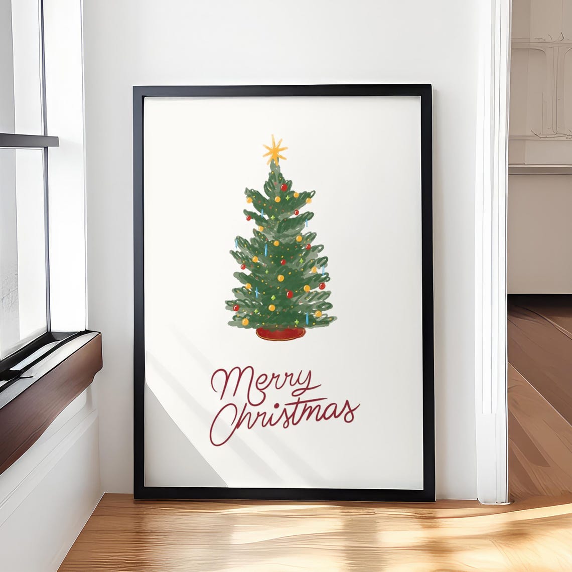 Christmas Tree Winter Decor Art Print