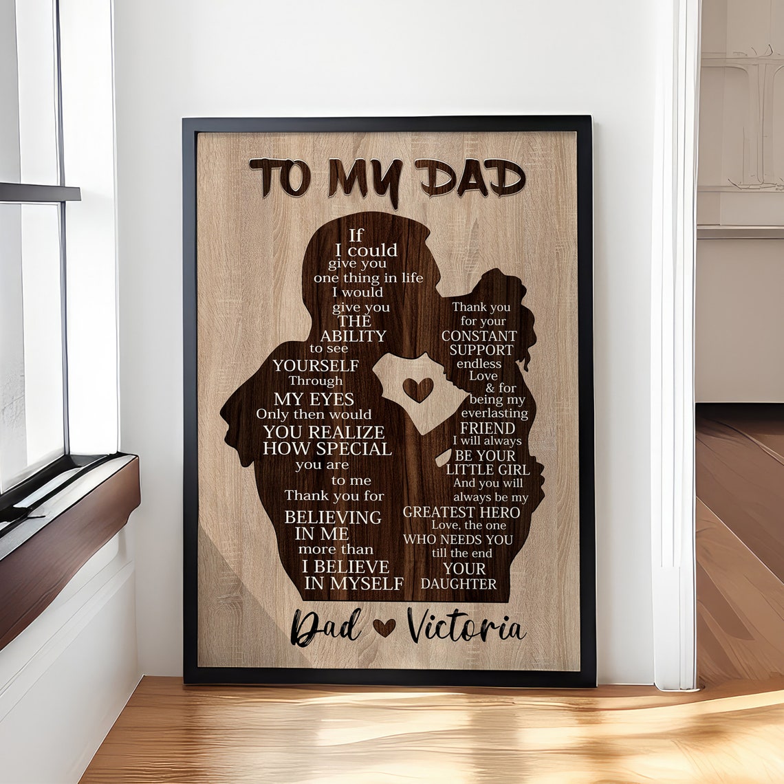 To My Dad Gift For Dad Personalized Gifts For Dad Fathers Day Gift From Daughter