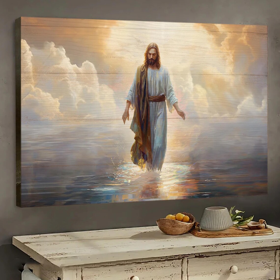 Jesus Walking On Water, Religious Wall Art