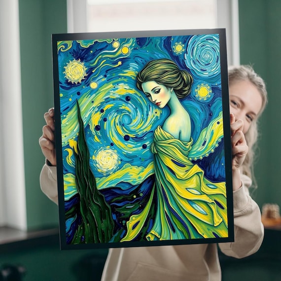 Starry Night Jigsaw Puzzle Abstract Art For Cozy Nights